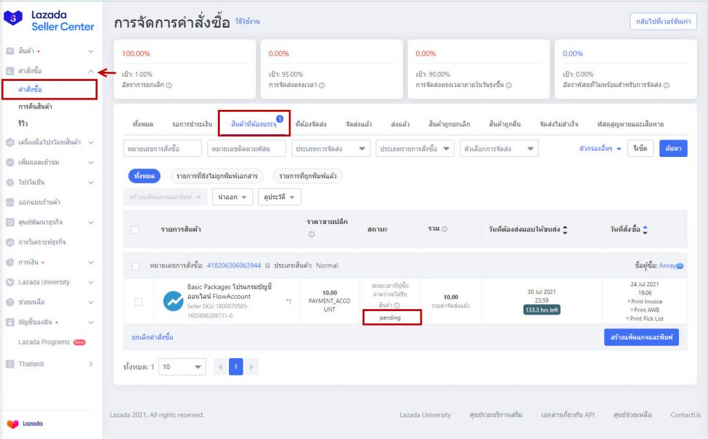 คำสั่งซื้อ
