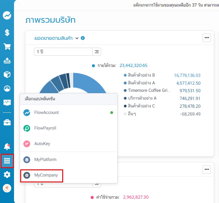 เลือก MyCompany