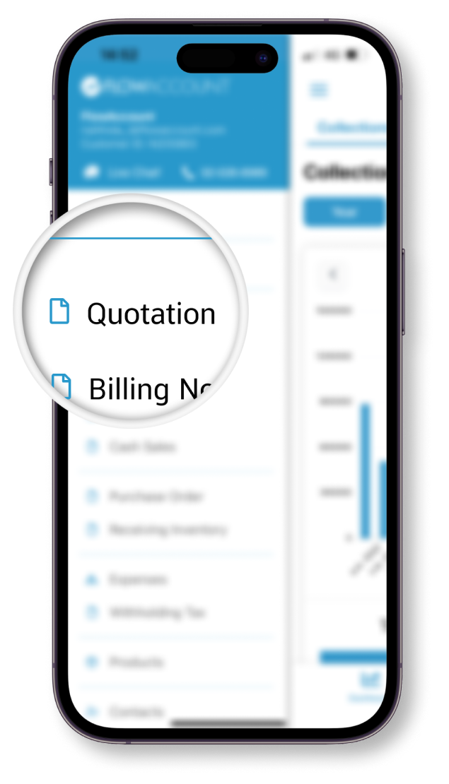 Create Quotation via mobile app