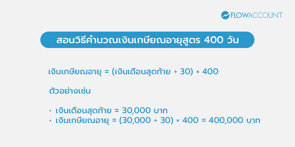 เงินเกษียณอายุ 400 วัน