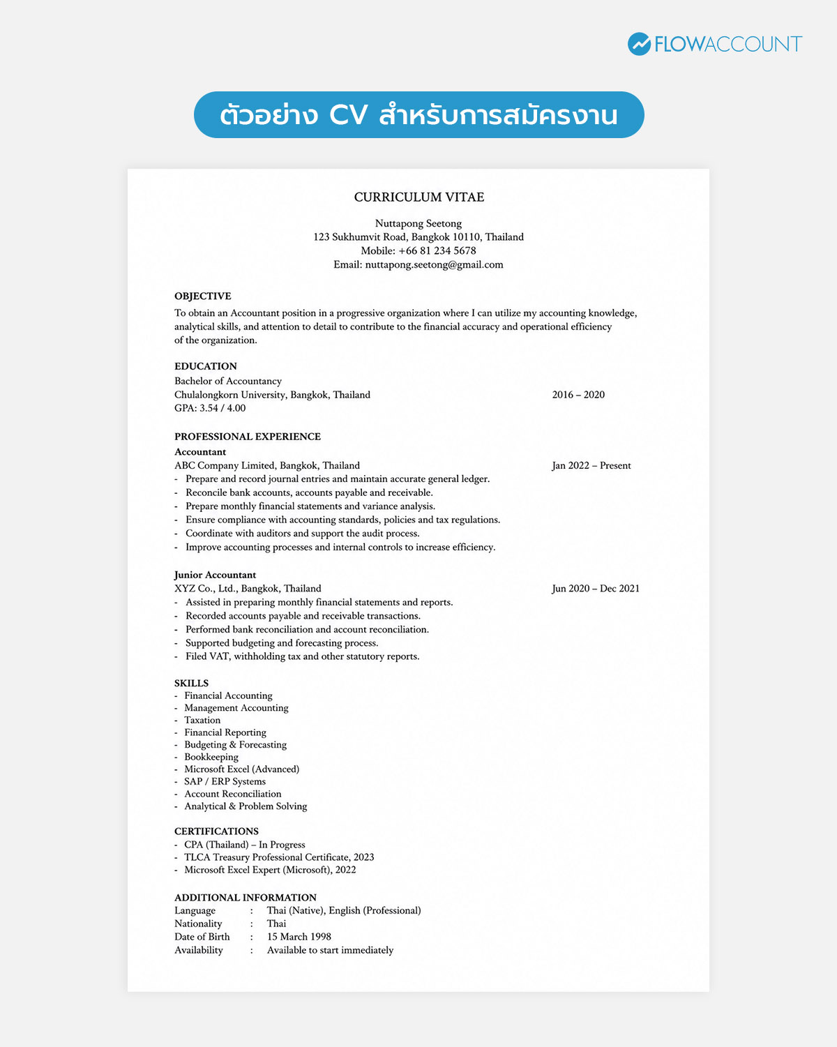 cv template 