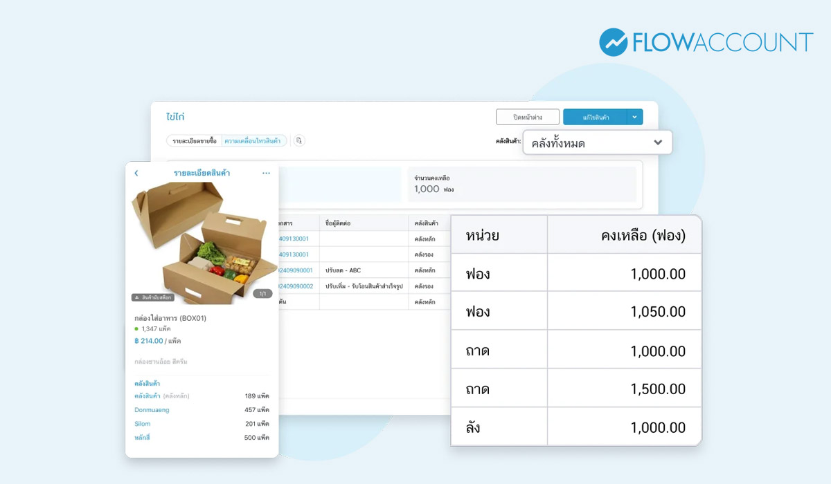 ฟีเจอร์เช็กสินค้า Dead Stock บนโปรแกรม FlowAccount 